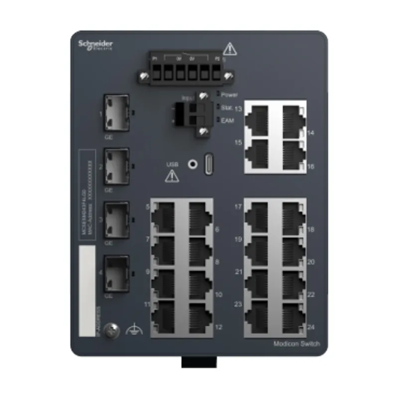network switch, Modicon Networking, managed, 20 ports for copper with 4Gigabit SFP — photo 7 of 7