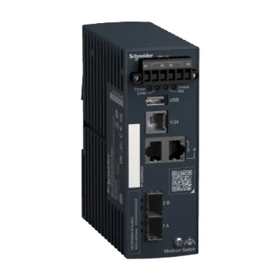 Redundancy Switch, Modicon Networking, 2 ports for copper, 2 SFP ports, coated