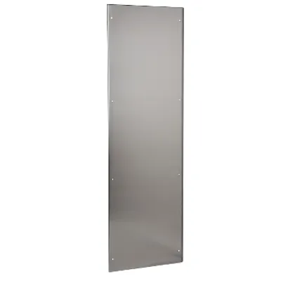 2 side panels stainless 304L, Scotch BriteÂ® finish, for SFX H2000xD400mm