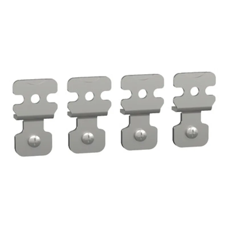 Set of 4 wall fixing lugs, made of steel. For PanelSeT S3D enclosure