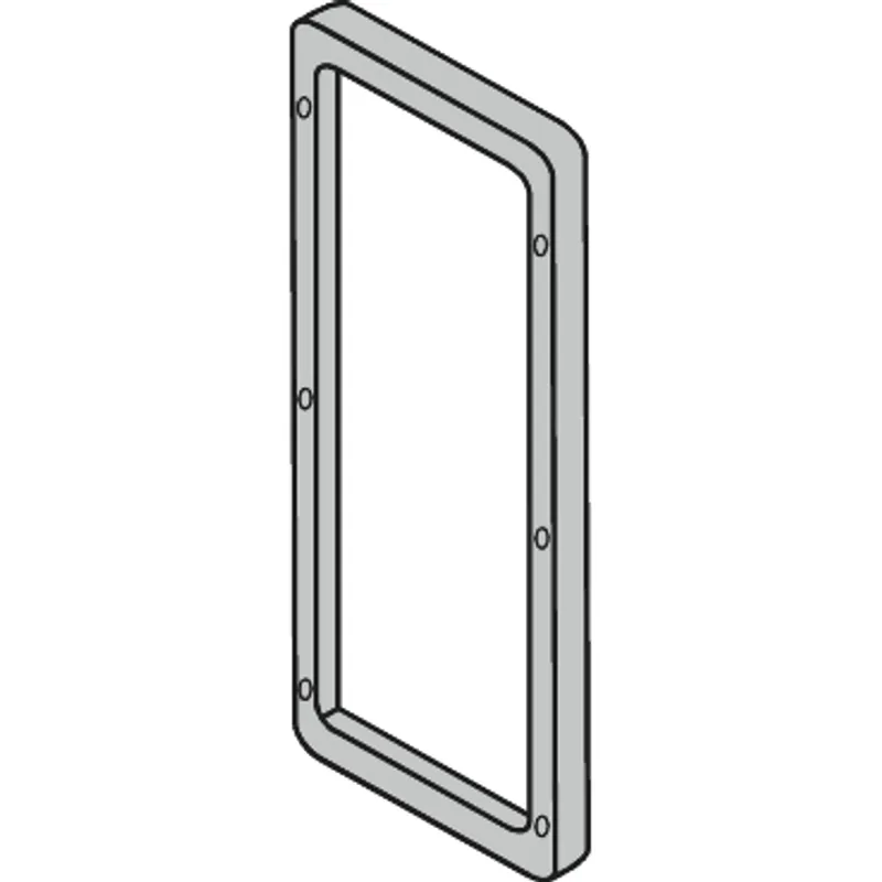 frame: 435x185mm, for sidebyside mounting of WM encl. from H600 and D300mm. IP66