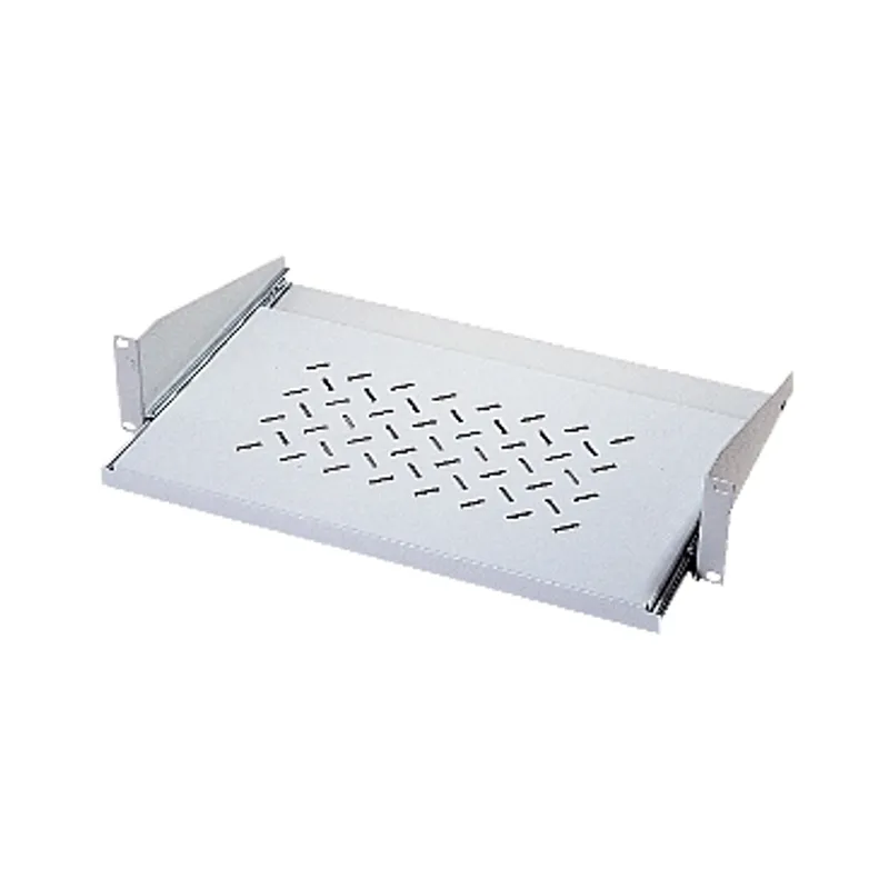 19" telescopic shelf 2U on 2 uprights D250 with permissive load 5Kg