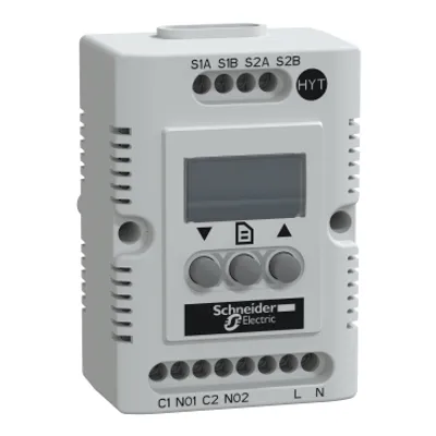 Climasys CC - electronic hygrotherm - 95 to 135V - temp -40 to 80 C - Hr 20 to 80%