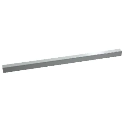 Tubes, square 50 mm, length: 2m. For PanelSeT S3CM HMI encl.