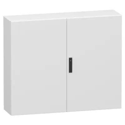 Double plain steel door, PanelSeT CRN, without mounting plate, 1000x1200x300mm, IP55, IK10, RAL7035