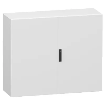 Double plain steel door, PanelSeT CRN, without mounting plate, 1000x1200x400mm, IP55, IK10, RAL7035