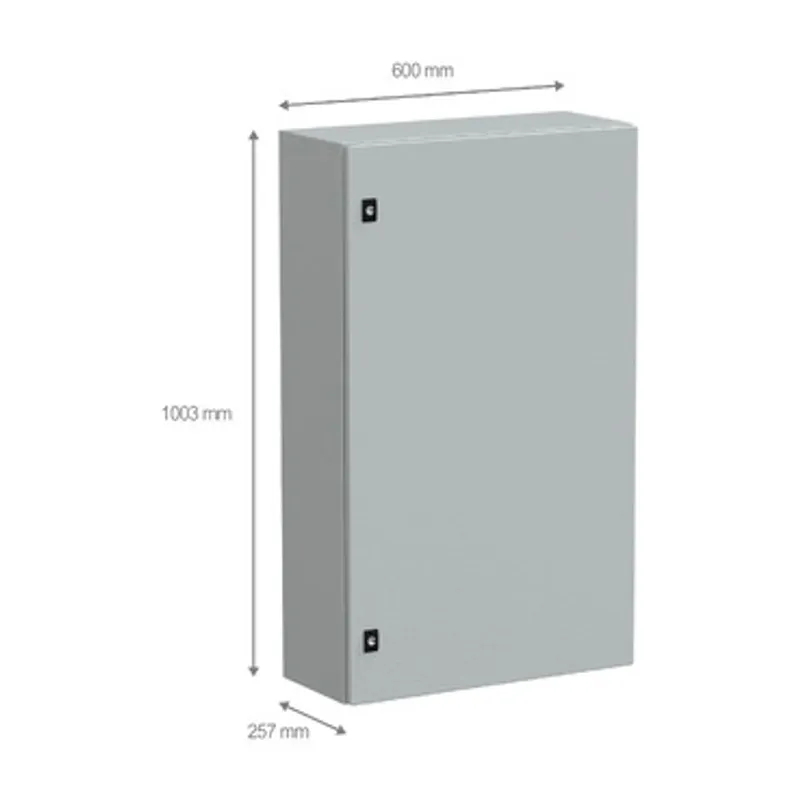 PanelSeT CRN plain door w/o mount.plate. H1000xW600xD250 IP66 IK10 RAL7035.. — photo 2 of 3