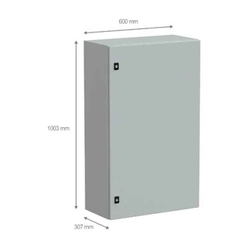 PanelSeT CRN plain door w/o mount.plate. H1000xW600xD300 IP66 IK10 RAL7035.. — photo 2 of 3