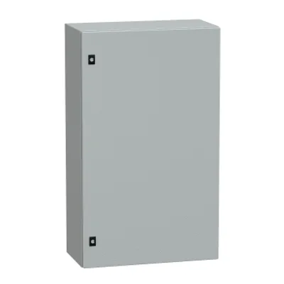 PanelSeT CRN plain door with mount.plate. H1000xW600xD300 IP66 IK10 RAL7035..