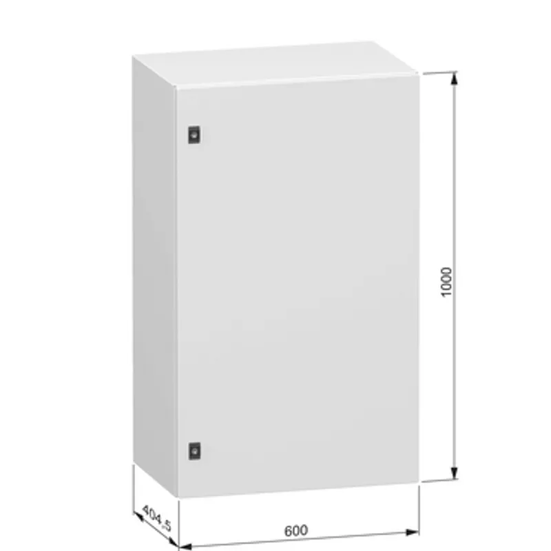 Plain steel door, PanelSeT CRN, without mounting plate, 1000x600x400mm, IP66, IK10, RAL7035 — photo 2 of 3