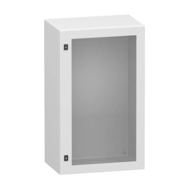 Glazed steel door, PanelSeT CRN, without mounting plate, 1000x600x400mm, IP66, IK08, RAL7035 — photo 1 of 4