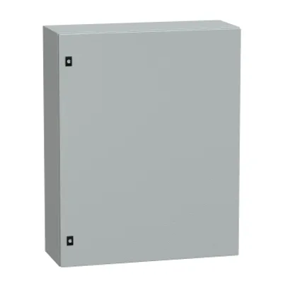 PanelSeT CRN plain door with mount.plate. H1000xW800xD300 IP66 IK10 RAL7035..