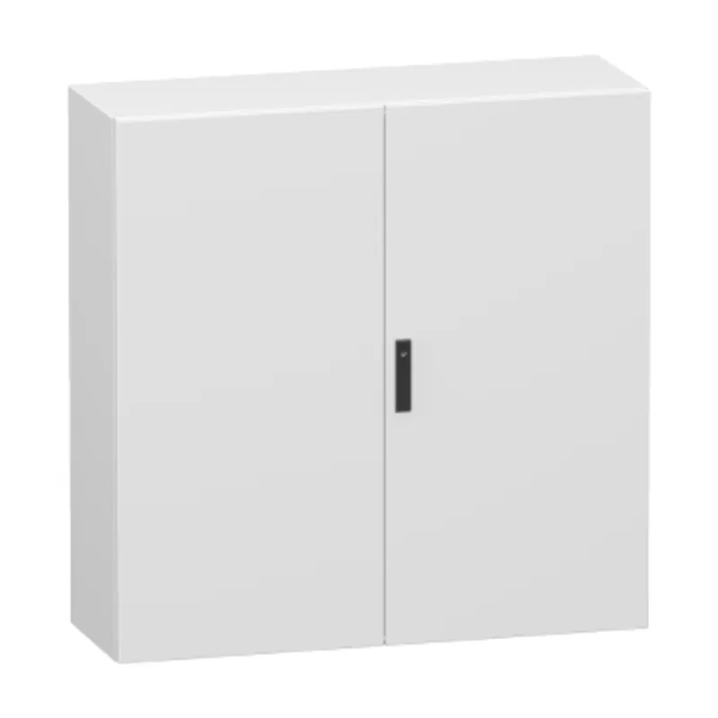 Double plain steel door, PanelSeT CRN, without mounting plate, 1200x1200x400mm, IP55, IK10, RAL7035 — photo 1 of 3
