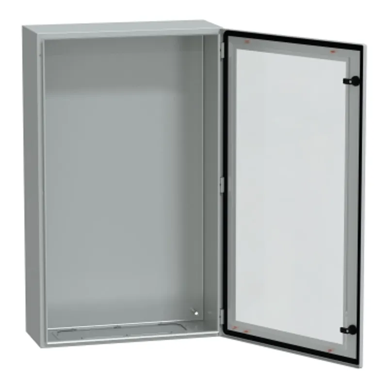 Glazed steel door, PanelSeT CRN, without mounting plate, 1200x600x400mm, IP66, IK08, RAL7035 — photo 4 of 4