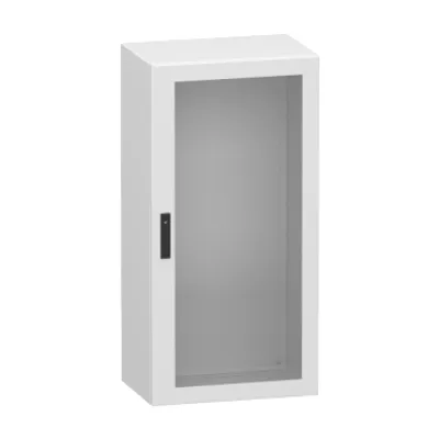 Glazed steel door, PanelSeT CRN, without mounting plate, 1200x600x400mm, IP66, IK08, RAL7035
