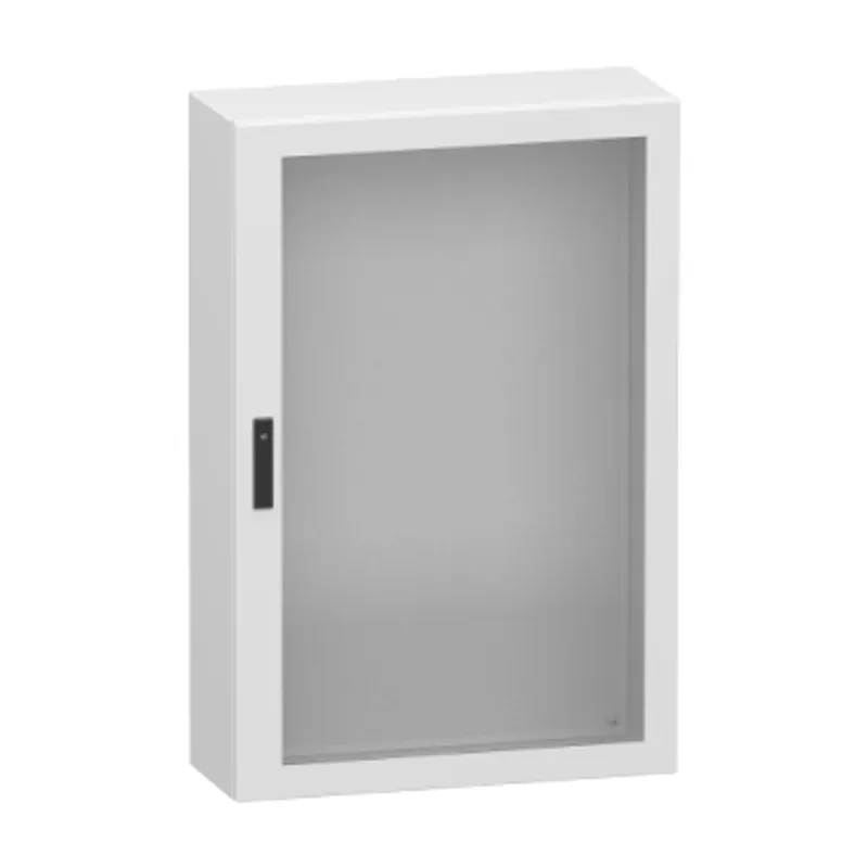 Glazed steel door, PanelSeT CRN, without mounting plate, 1200x800x300mm, IP66, IK08, RAL7035 — photo 1 of 4