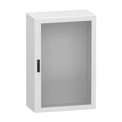 Glazed steel door, PanelSeT CRN, without mounting plate, 1200x800x400mm, IP66, IK08, RAL7035