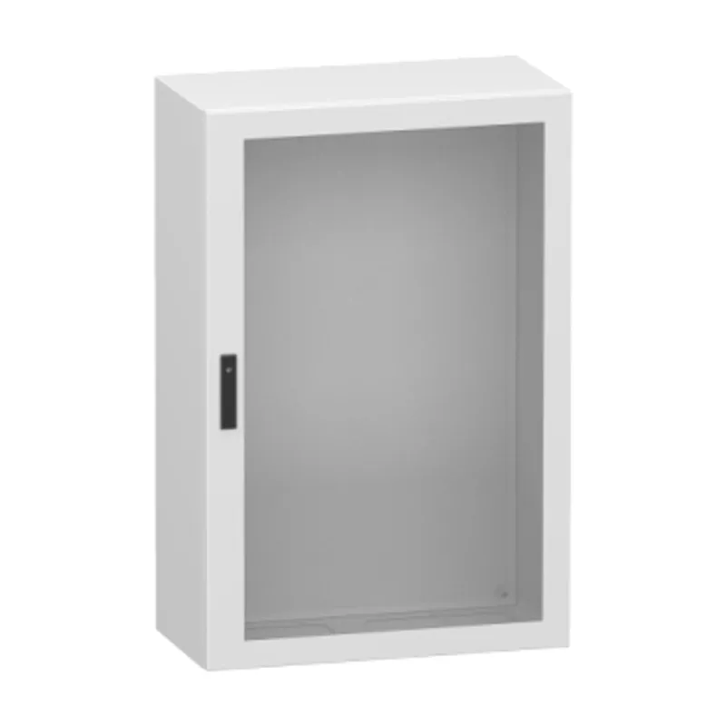 Glazed steel door, PanelSeT CRN, without mounting plate, 1200x800x400mm, IP66, IK08, RAL7035 — photo 1 of 4
