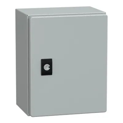 PanelSeT CRN plain door with mount.plate. H250xW200xD150 IP66 IK10 RAL7035..