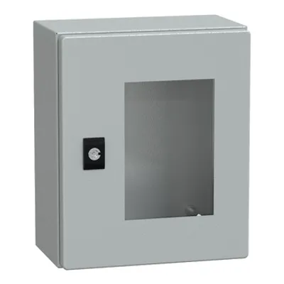 PanelSeT CRN tspt door w/o mount.plate. H300xW250xD150 IP66 IK10 RAL7035..