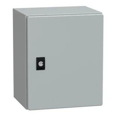 PanelSeT CRN plain door with mount.plate. H300xW250xD200 IP66 IK10 RAL7035..