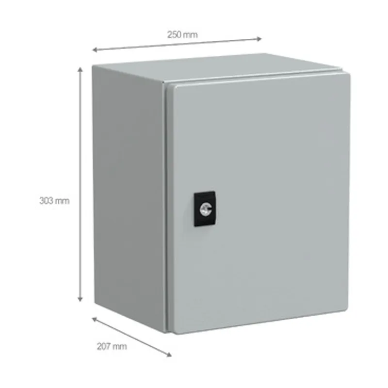 PanelSeT CRN plain door with mount.plate. H300xW250xD200 IP66 IK10 RAL7035.. — photo 2 of 3