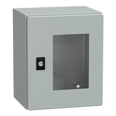 PanelSeT CRN tspt door w/o mount.plate. H300xW250xD200 IP66 IK08 RAL7035..