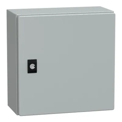 PanelSeT CRN plain door with mount.plate. H300xW300xD150 IP66 IK10 RAL7035..