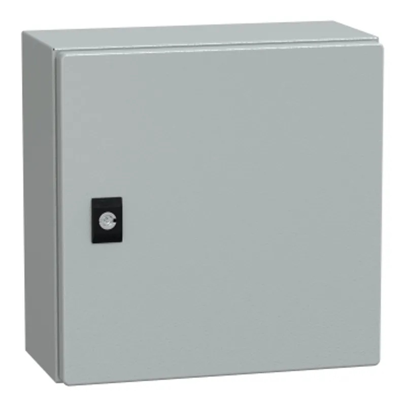 PanelSeT CRN plain door with mount.plate. H300xW300xD150 IP66 IK10 RAL7035.. — photo 1 of 3
