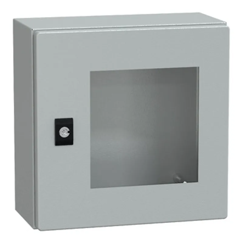 PanelSeT CRN tspt door w/o mount.plate. H300xW300xD150 IP66 IK08 RAL7035.. — photo 1 of 4