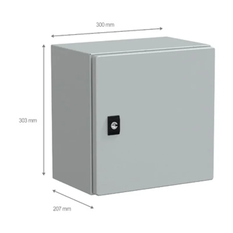 PanelSeT CRN plain door w/o mount.plate. H300xW300xD200 IP66 IK10 RAL7035.. — photo 2 of 3