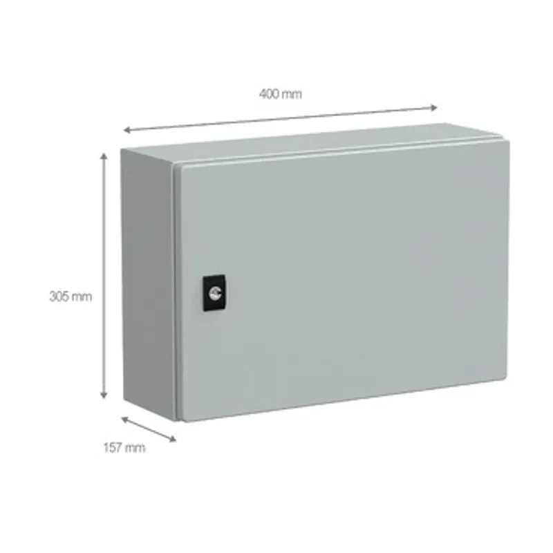 PanelSeT CRN plain door w/o mount.plate. H300xW450xD150 IP66 IK10 RAL7035.. — photo 2 of 3