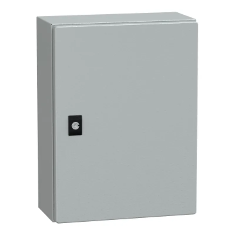 PanelSeT CRN plain door with mount.plate. H400xW300xD150 IP66 IK10 RAL7035.. — photo 1 of 3
