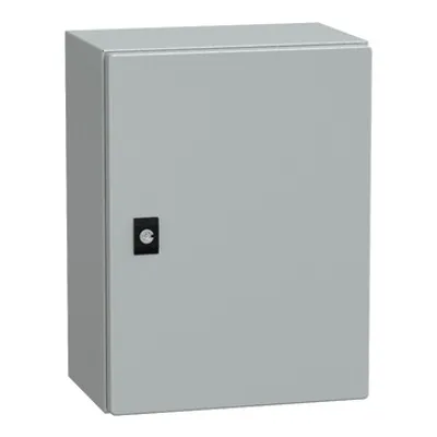 PanelSeT CRN plain door with mount.plate. H400xW300xD200 IP66 IK10 RAL7035..