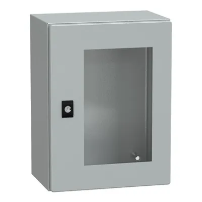PanelSeT CRN tspt door w/o mount.plate. H400xW300xD200 IP66 IK08 RAL7035..