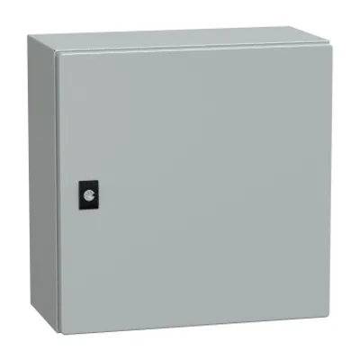 PanelSeT CRN plain door w/o mount.plate. H400xW400xD200 IP66 IK10 RAL7035..