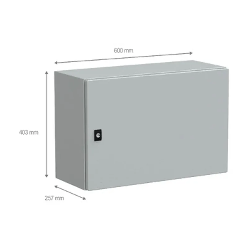 PanelSeT CRN plain door w/o mount.plate. H400xW600xD250 IP66 IK10 RAL7035.. — photo 2 of 3