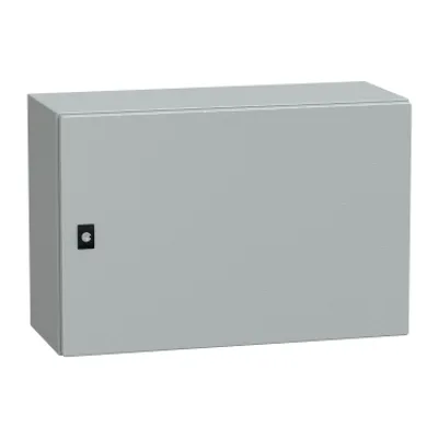 PanelSeT CRN plain door with mount.plate. H400xW600xD250 IP66 IK10 RAL7035..