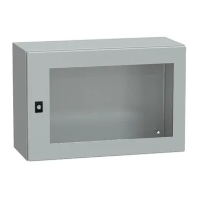PanelSeT CRN tspt door w/o mount.plate. H400xW600xD250 IP66 IK08 RAL7035..