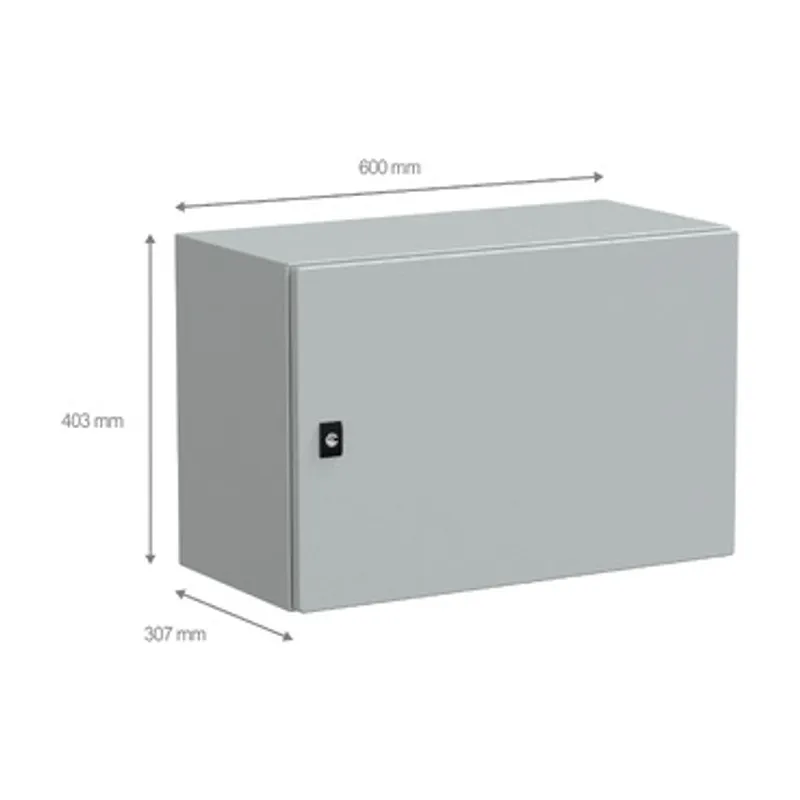 PanelSeT CRN plain door w/o mount.plate. H400xW600xD300 IP66 IK10 RAL7035.. — photo 2 of 3