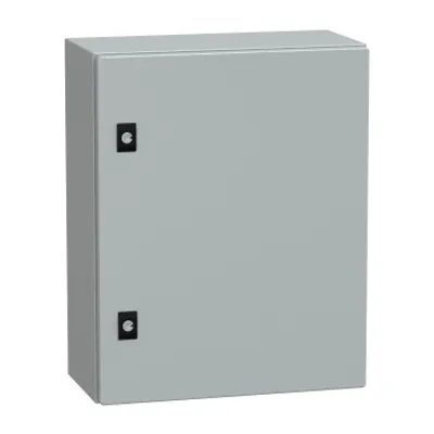 PanelSeT CRN plain door w/o mount.plate. H500xW400xD200 IP66 IK10 RAL7035..