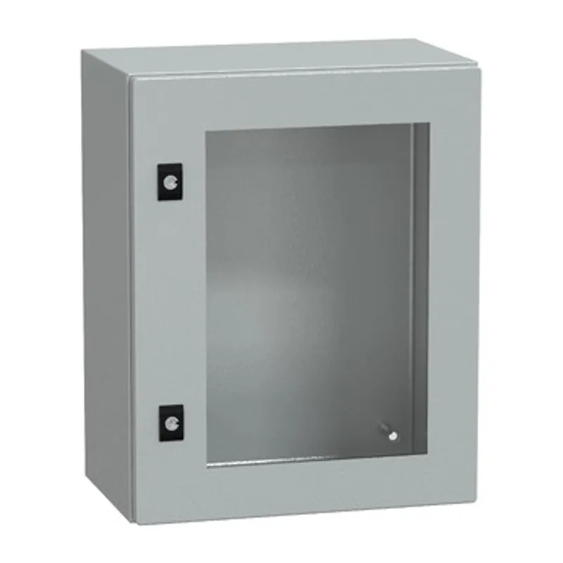 PanelSeT CRN tspt door w/o mount.plate. H500xW400xD250 IP66 IK08 RAL7035.. — photo 1 of 4