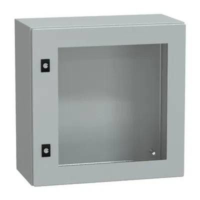 PanelSeT CRN tspt door w/o mount.plate. H500xW500xD250 IP66 IK08 RAL7035..