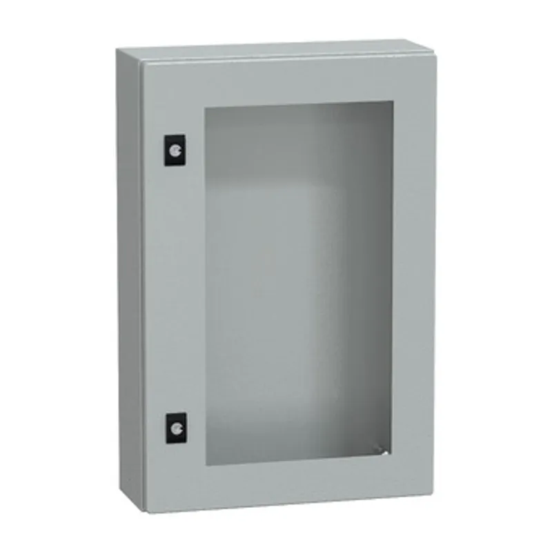 PanelSeT CRN tspt door w/o mount.plate. H600xW400xD150 IP66 IK08 RAL7035.. — photo 1 of 4