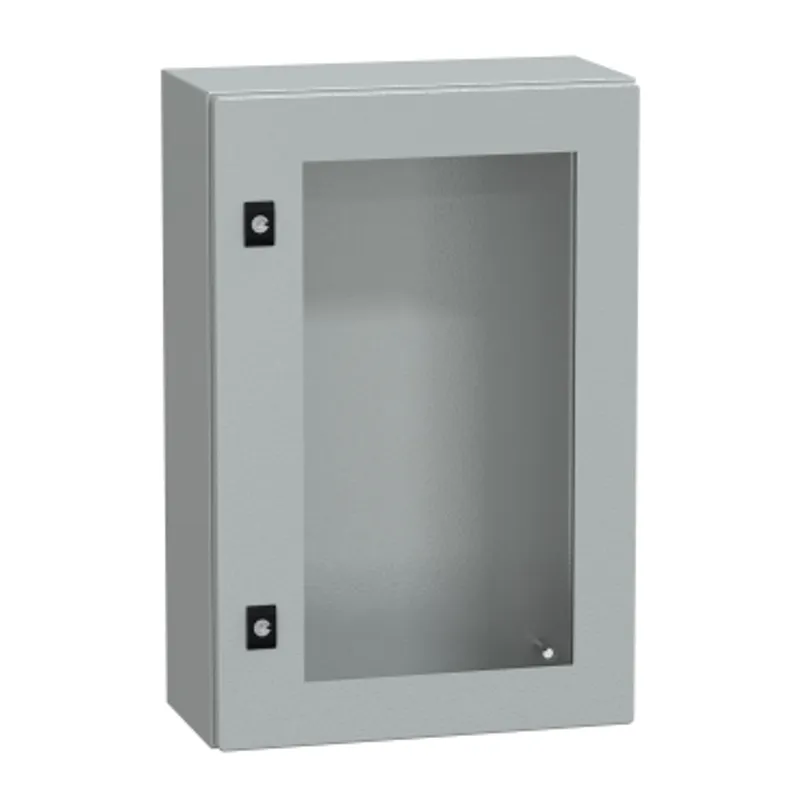 PanelSeT CRN tspt door w/o mount.plate. H600xW400xD200 IP66 IK08 RAL7035.. — photo 1 of 4