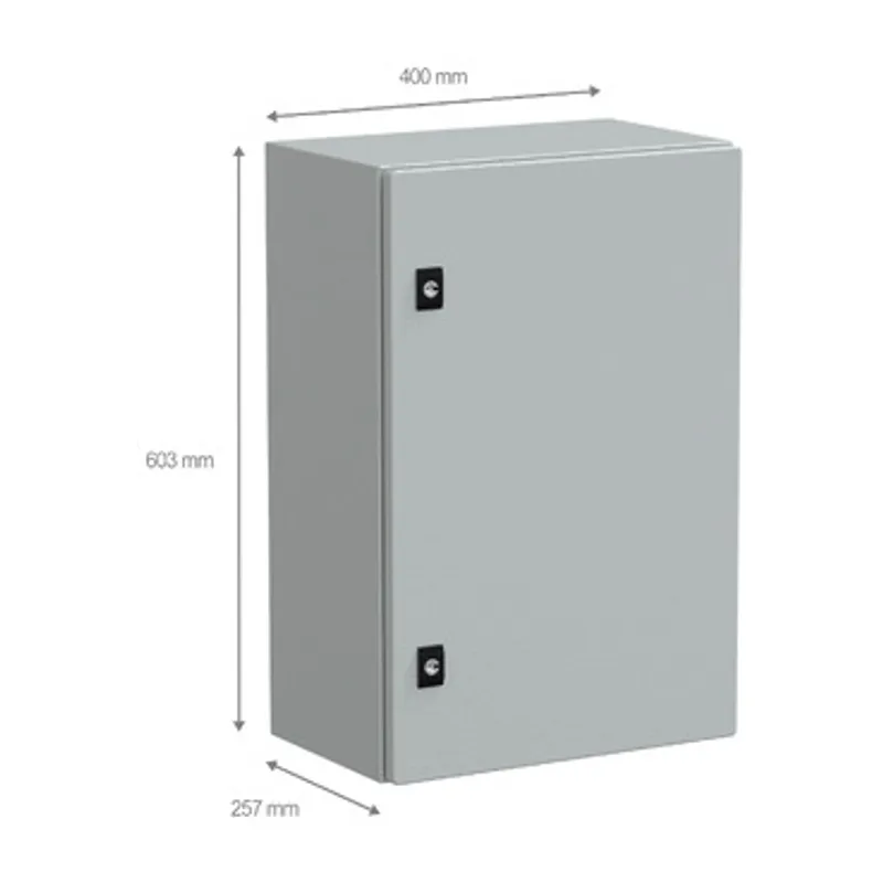 PanelSeT CRN plain door with mount.plate. H600xW400xD250 IP66 IK10 RAL7035.. — photo 2 of 3