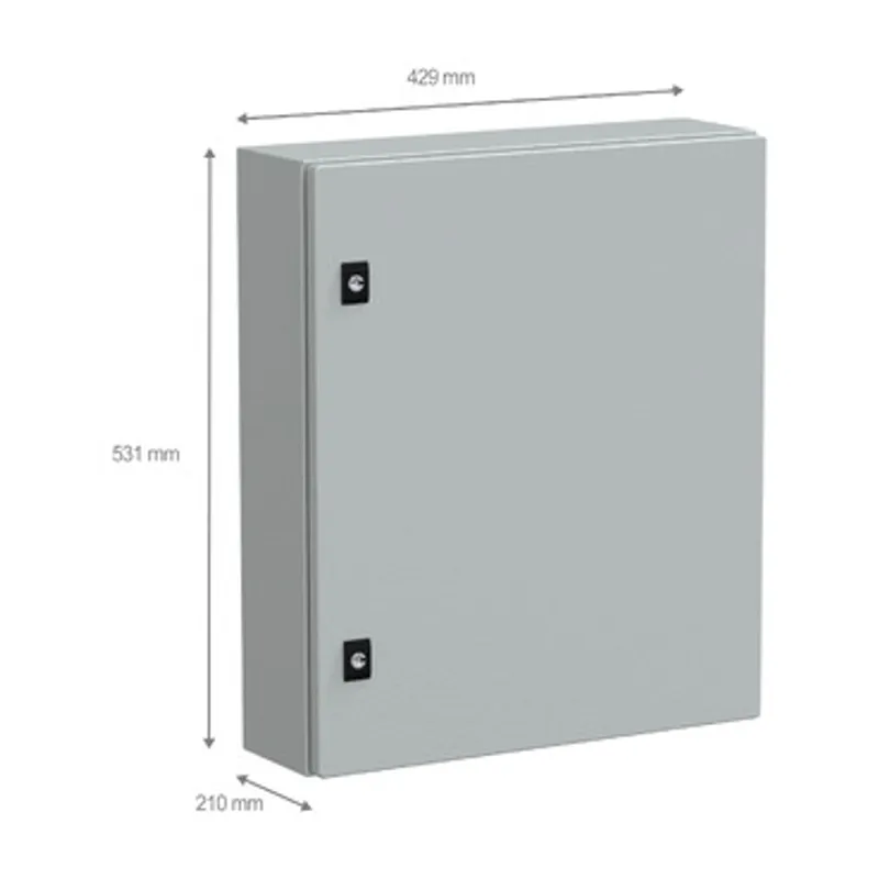 PanelSeT CRN plain door w/o mount.plate. H600xW500xD150 IP66 IK10 RAL7035.. — photo 2 of 3