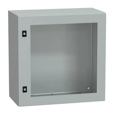 PanelSeT CRN tspt door w/o mount.plate. H600xW600xD300 IP66 IK08 RAL7035..