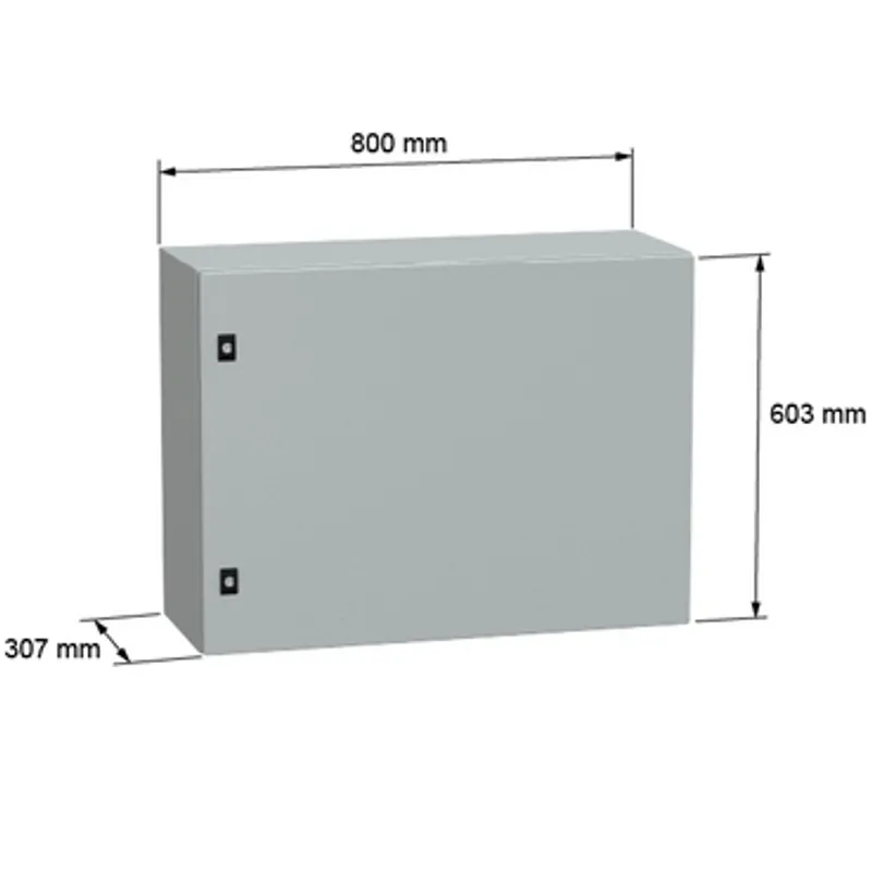 PanelSeT CRN plain door w/o mount.plate. H600xW800xD300 IP66 IK10 RAL7035.. — photo 3 of 3