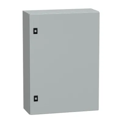 PanelSeT CRN plain door with mount.plate. H700xW500xD200 IP66 IK10 RAL7035..